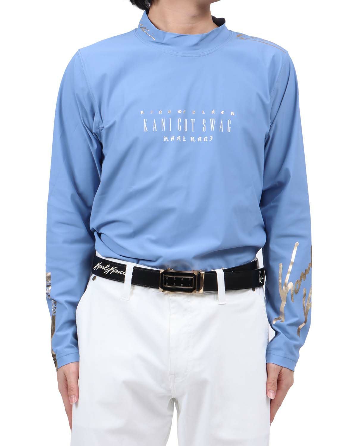 ブルー：173cm63kg(Lサイズ着用)