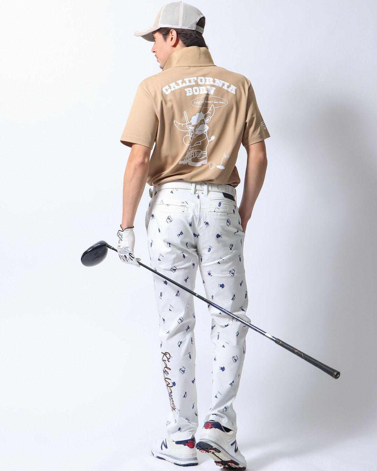 GOTCHA GOLF] リミテッド ドライ UVカット カウちゃん プレイ ポロ