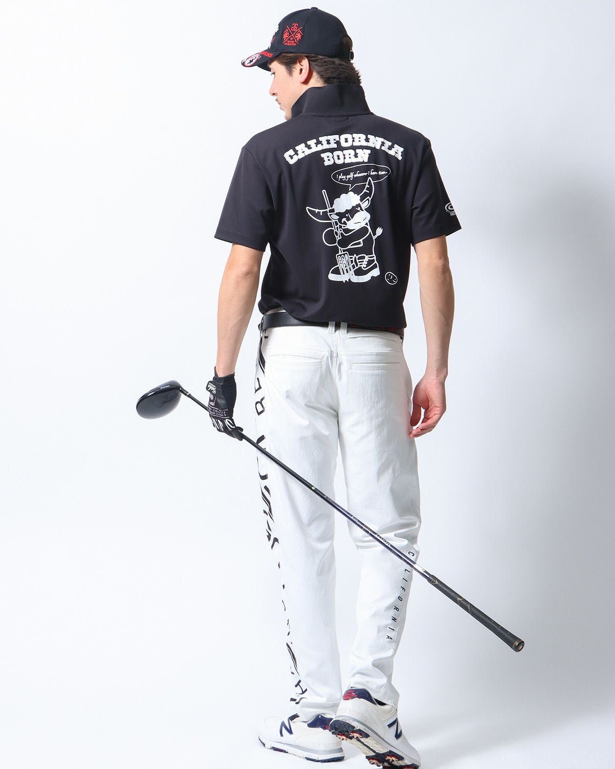 GOTCHA GOLF] リミテッド ドライ UVカット カウちゃん プレイ ポロ