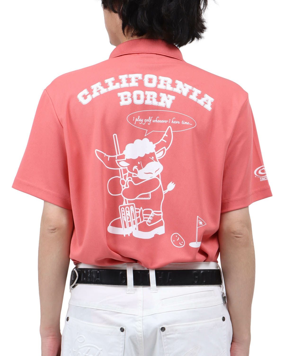 GOTCHA GOLF] リミテッド ドライ UVカット カウちゃん プレイ ポロ