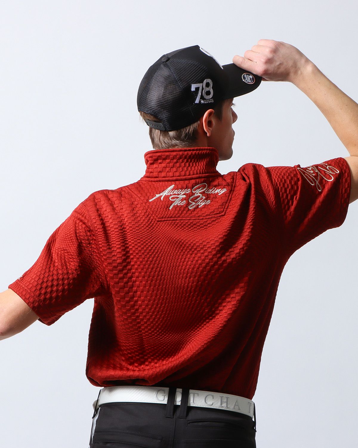 GOTCHA GOLF] ドライ デオドラント ランダムスクエア ジャカード