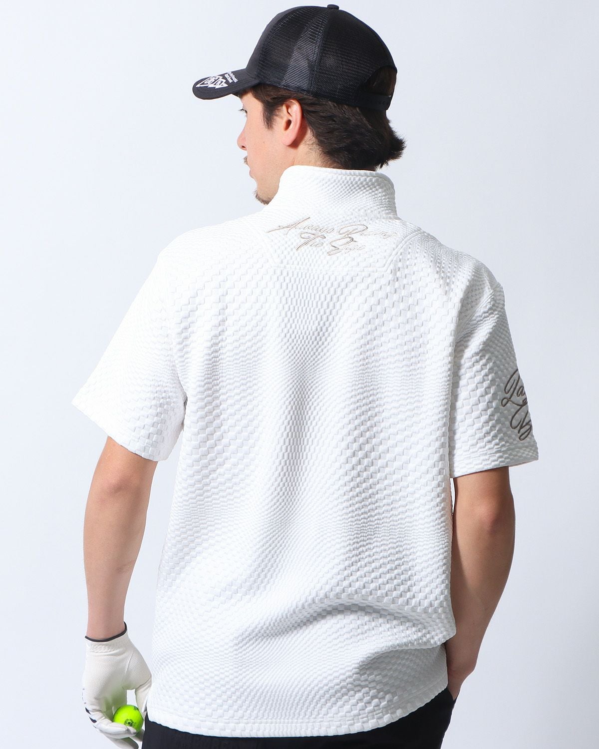 ホワイト：180cm/70kg(Lサイズ着用)