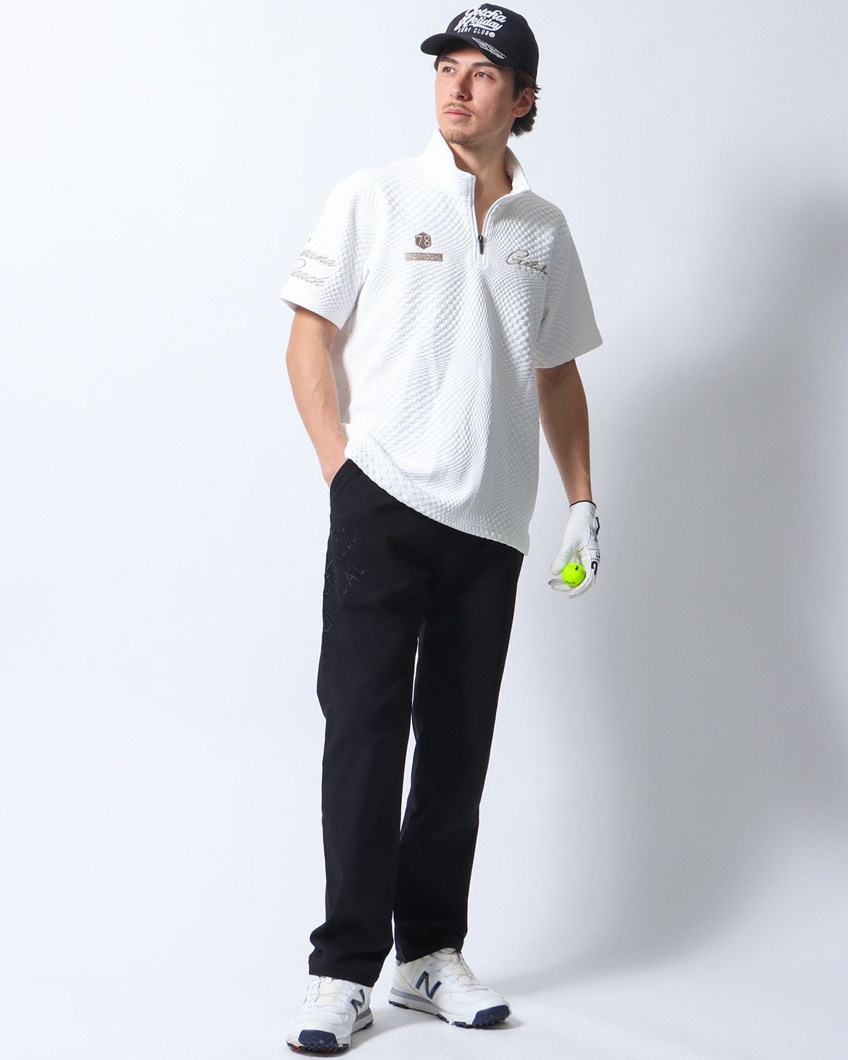 GOTCHA GOLF] ドライ デオドラント ランダムスクエア ジャカード