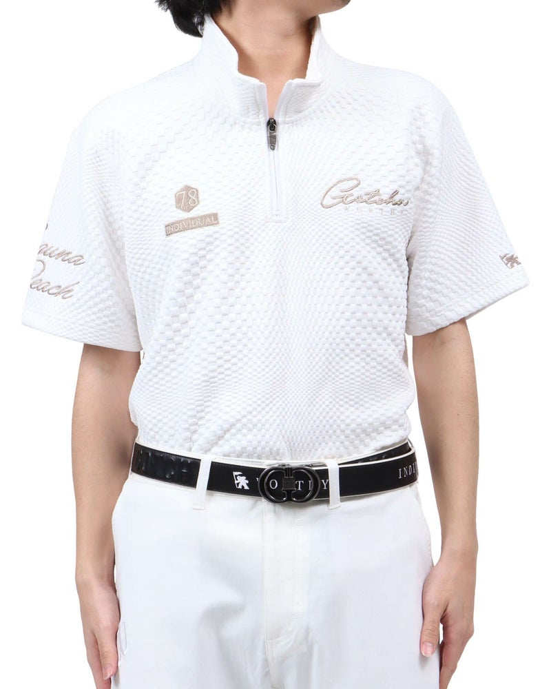 ホワイト：173cm63kg(Lサイズ着用)