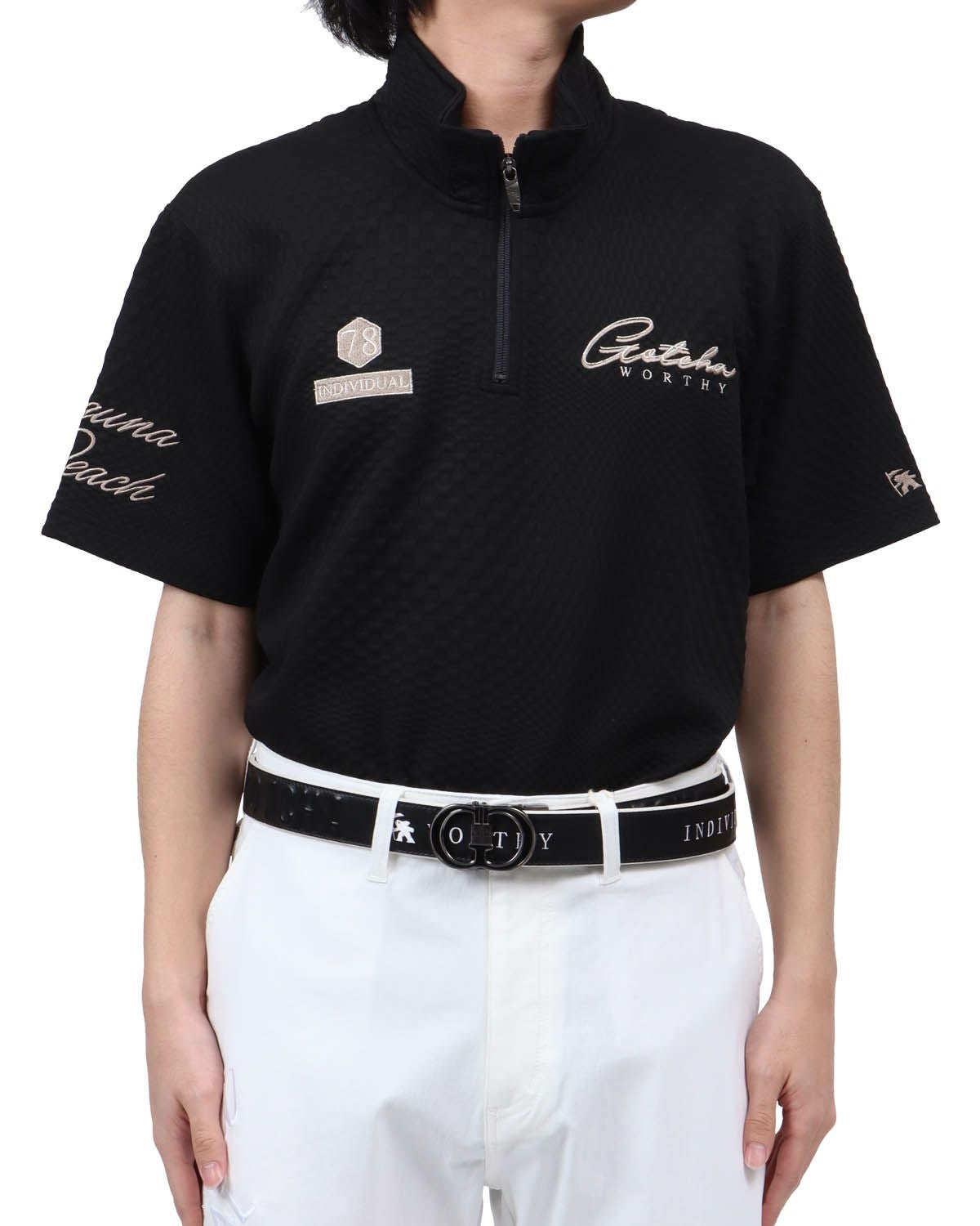 GOTCHA GOLF] ドライ デオドラント ランダムスクエア ジャカード