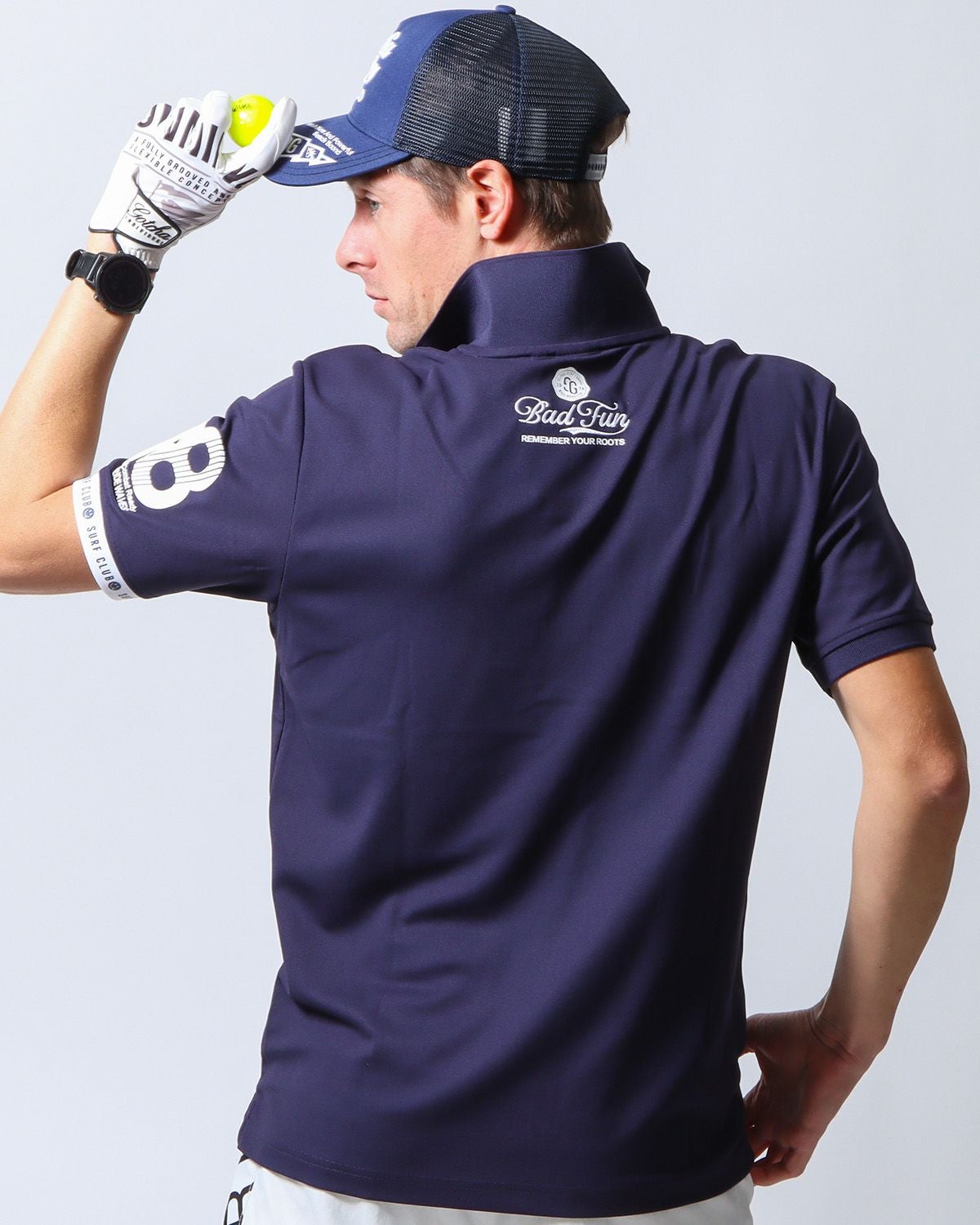 GOTCHA GOLF] ドライ UVカット ベーシック フィッシュポロ | PEET