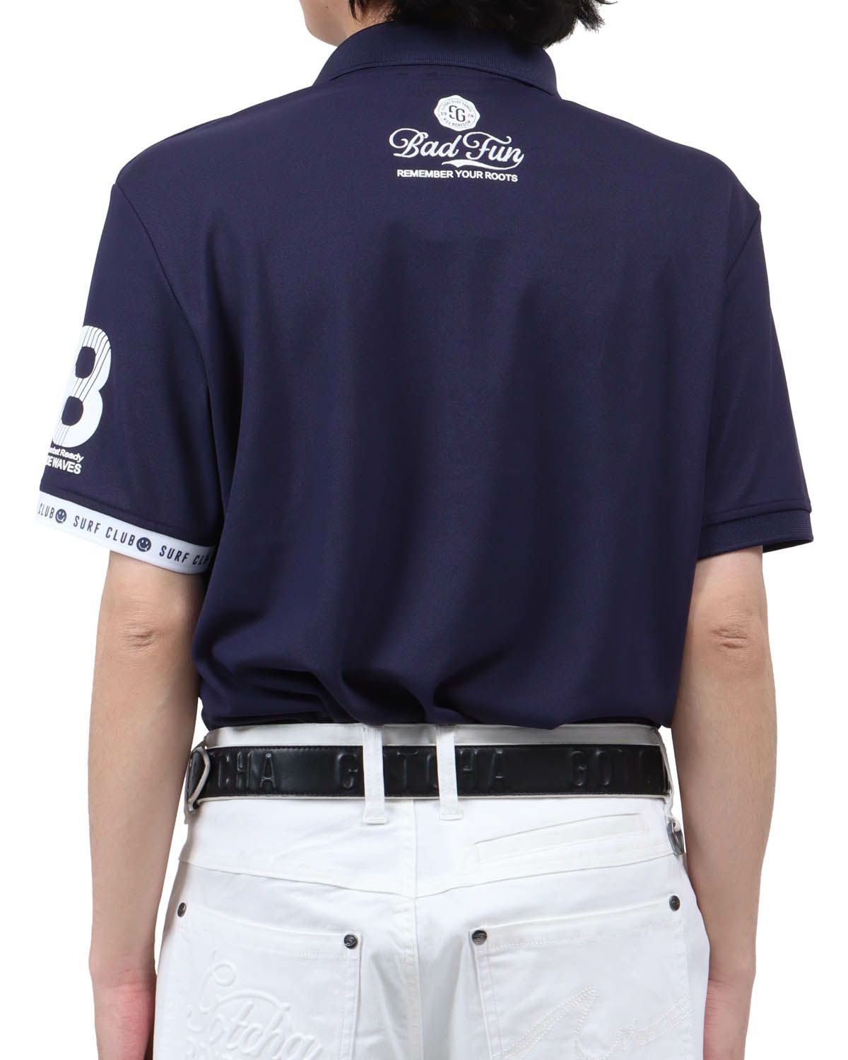 ネイビー：173cm63kg(Lサイズ着用)