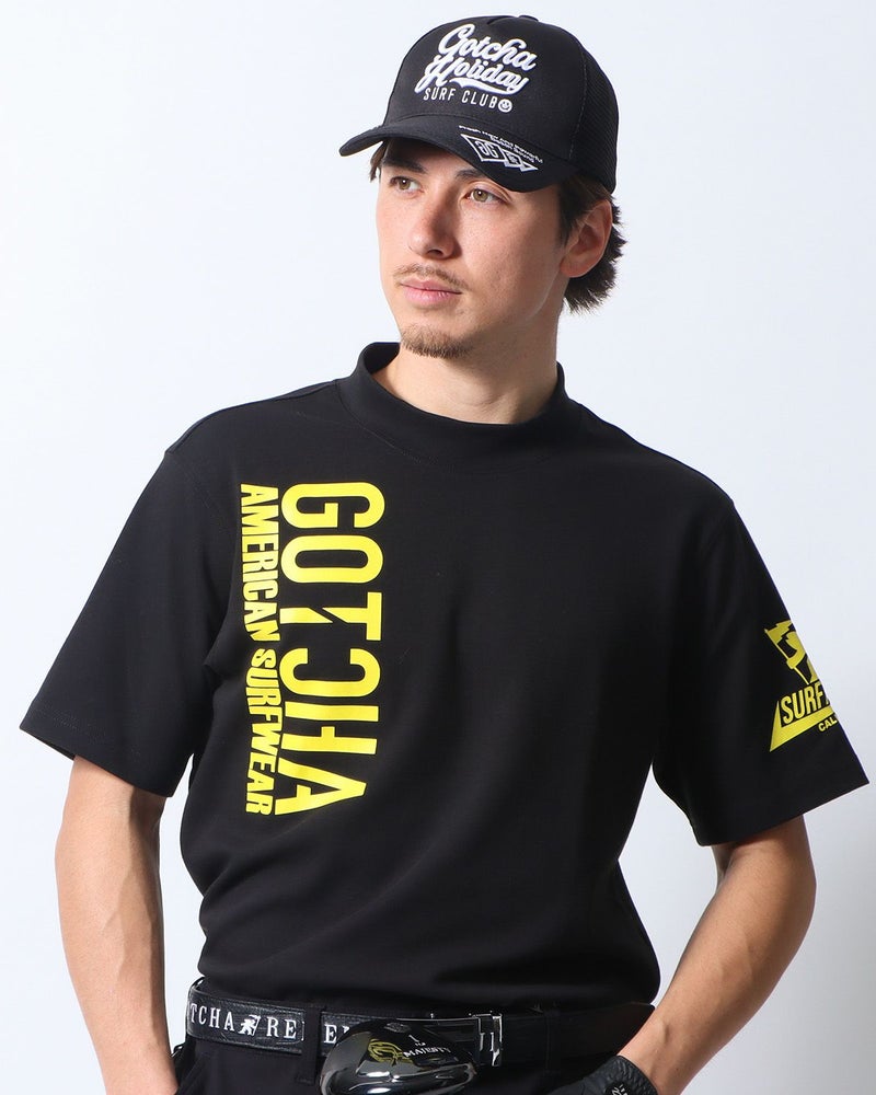 UVカット リミテッド ワントーンロゴ モックネックT