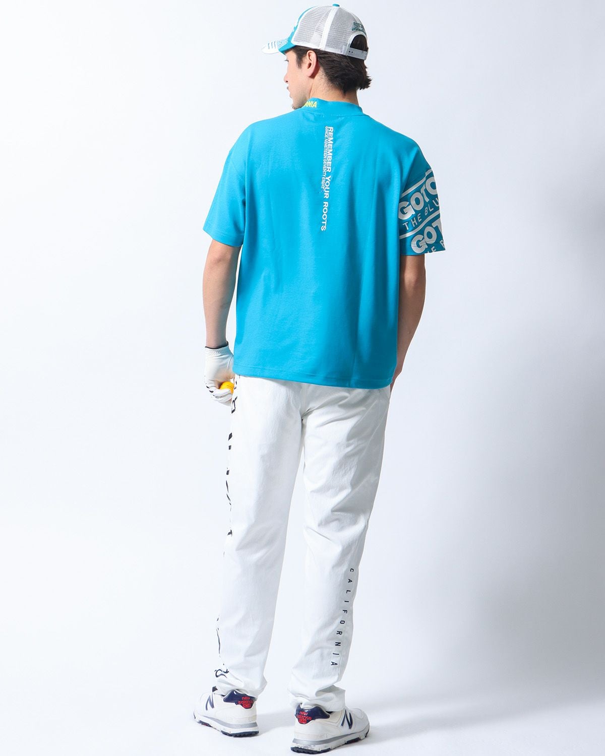GOTCHA GOLF] UVカット ドロップショルダー アームインパクト モック