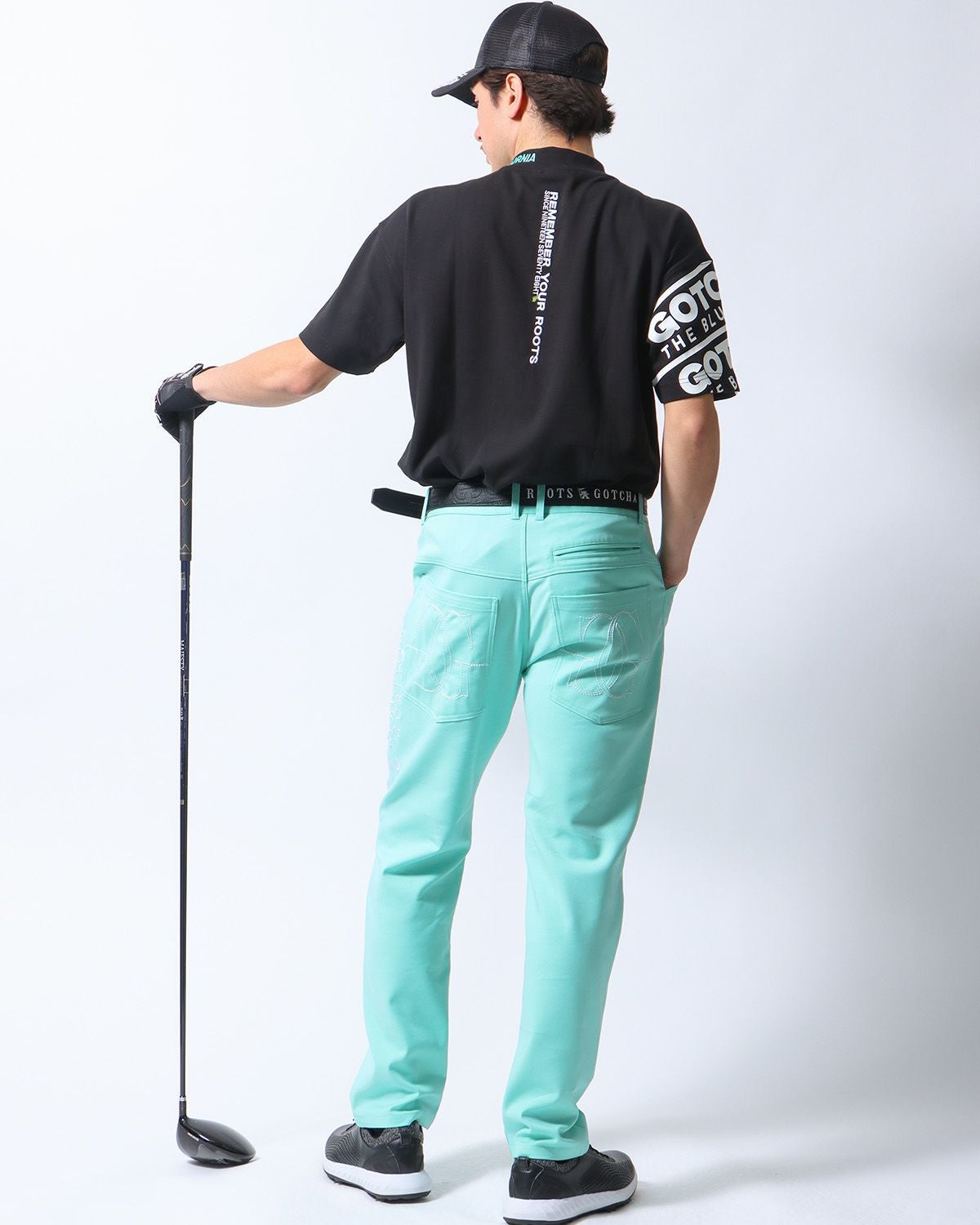 GOTCHA GOLF] UVカット ドロップショルダー アームインパクト モック
