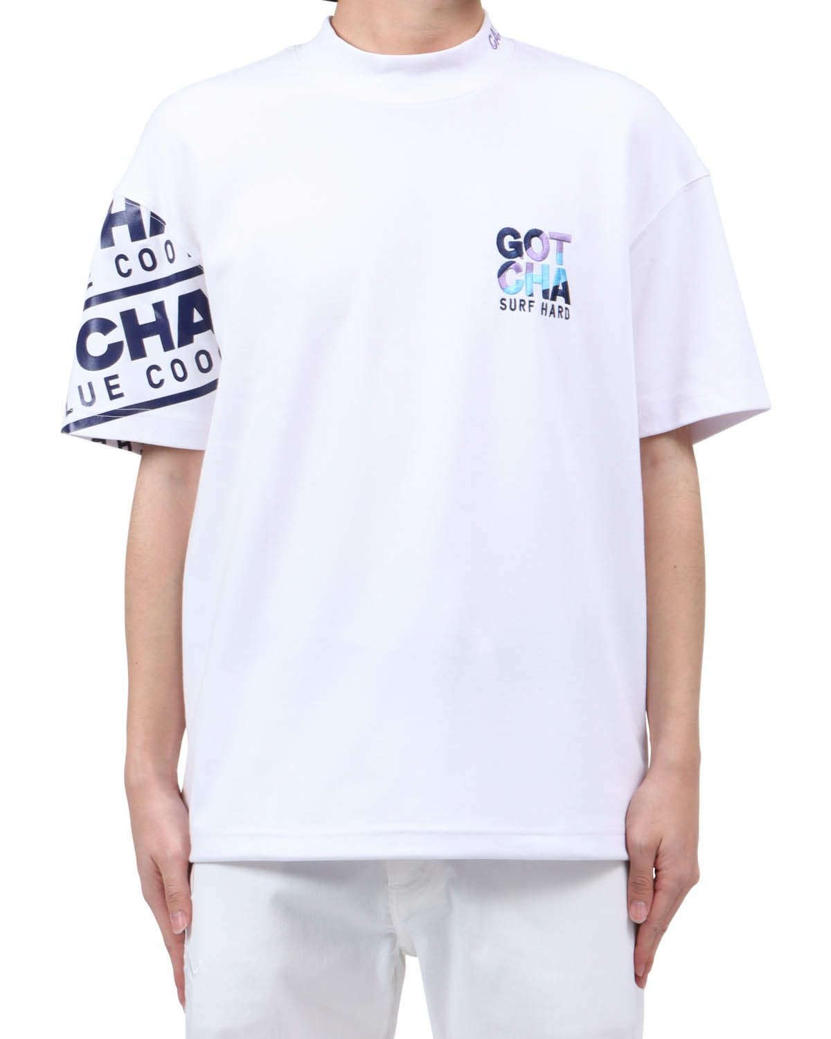 GOTCHA GOLF] UVカット ドロップショルダー アームインパクト モック