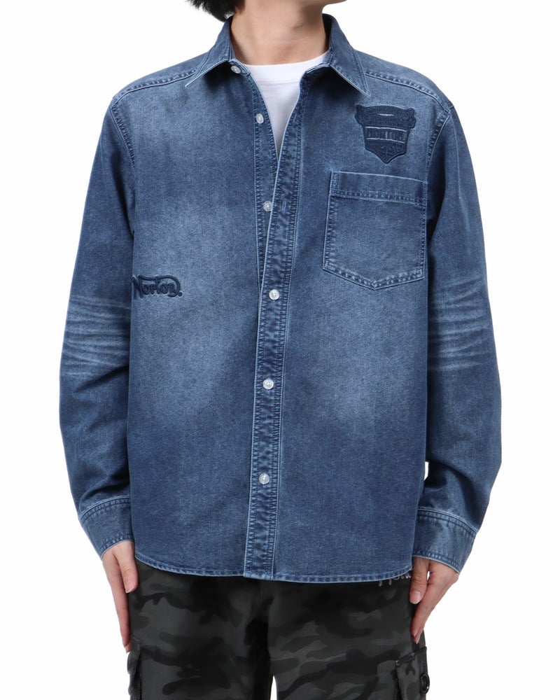 インディゴ：173cm63kg(Lサイズ着用)