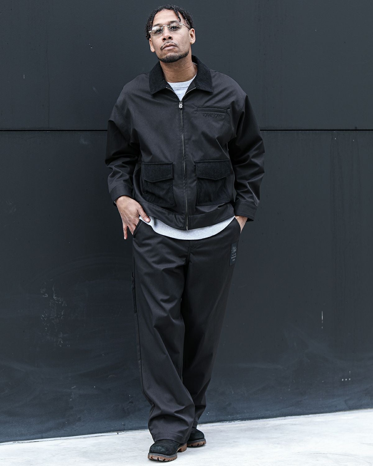 ブラック：183cm(34inc着用)