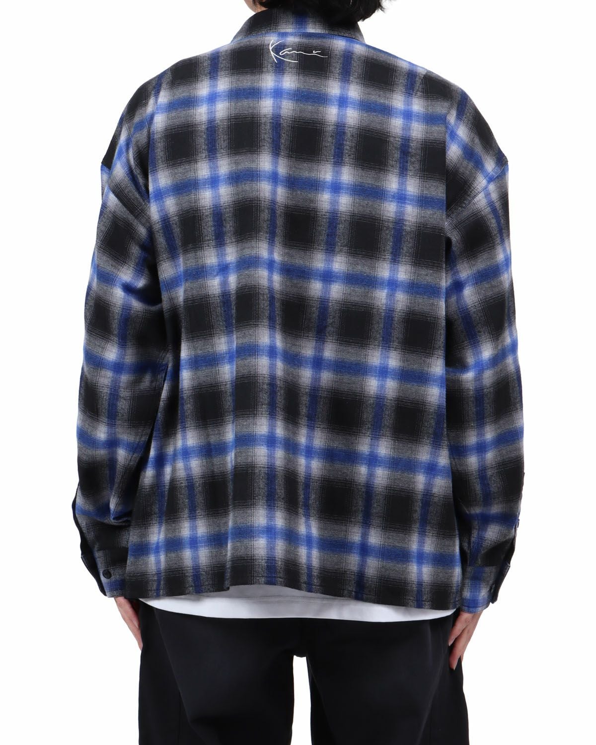 ブルー：173cm63kg(Lサイズ着用)