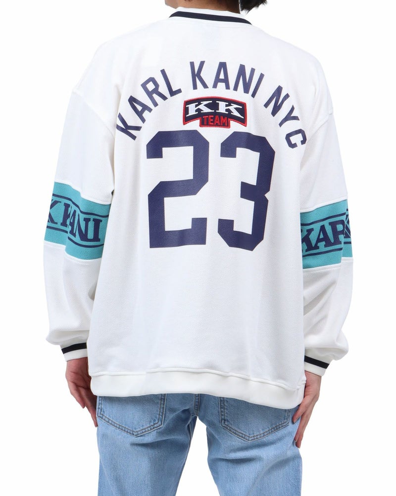 ホワイト：173cm63kg(Lサイズ着用)