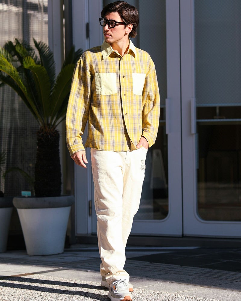 イエロー：180cm/70kg(Lサイズ着用)