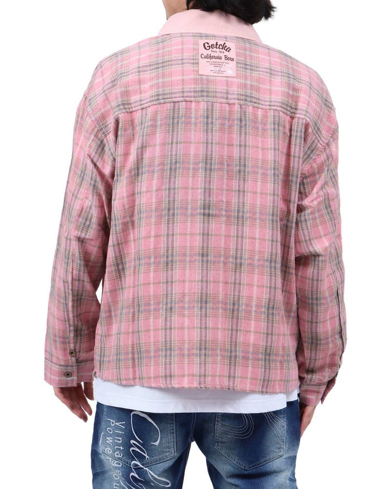 ピンク：173cm63kg(Lサイズ着用)