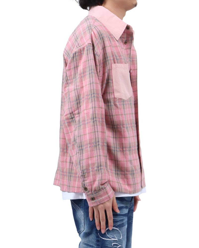 ピンク：173cm63kg(Lサイズ着用)