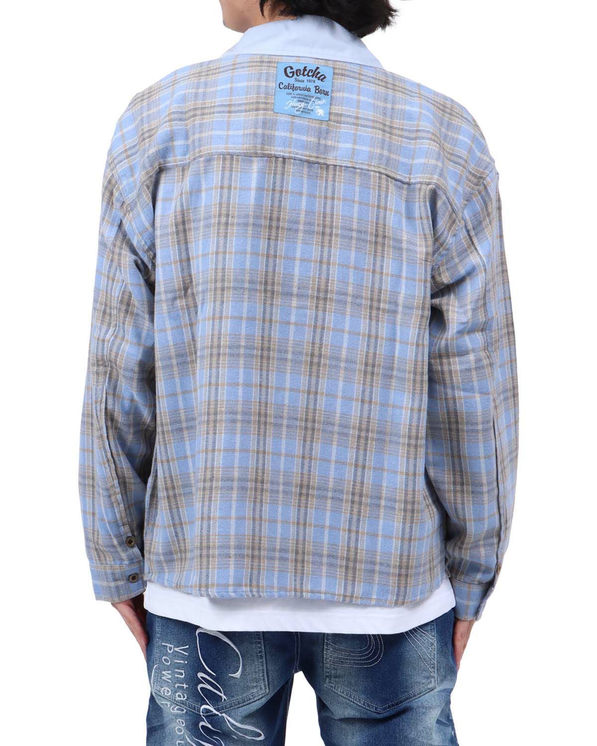 ブルー：173cm63kg(Lサイズ着用)