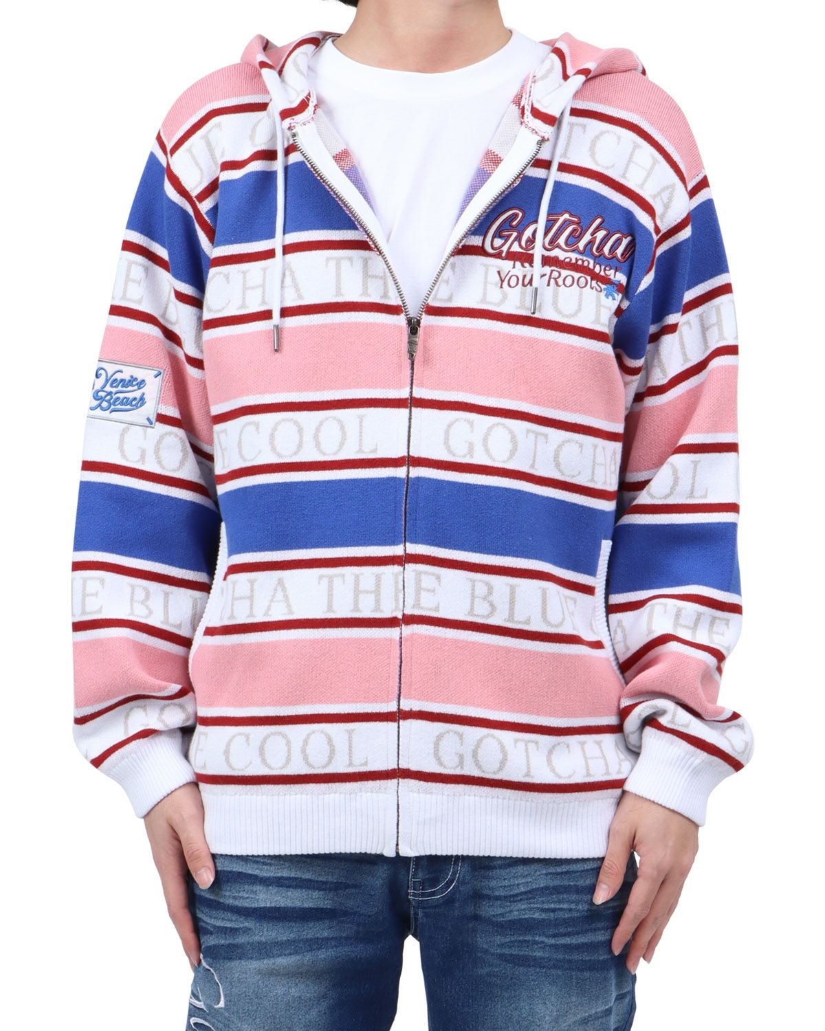 サーモンピンク：173cm63kg(Lサイズ着用)