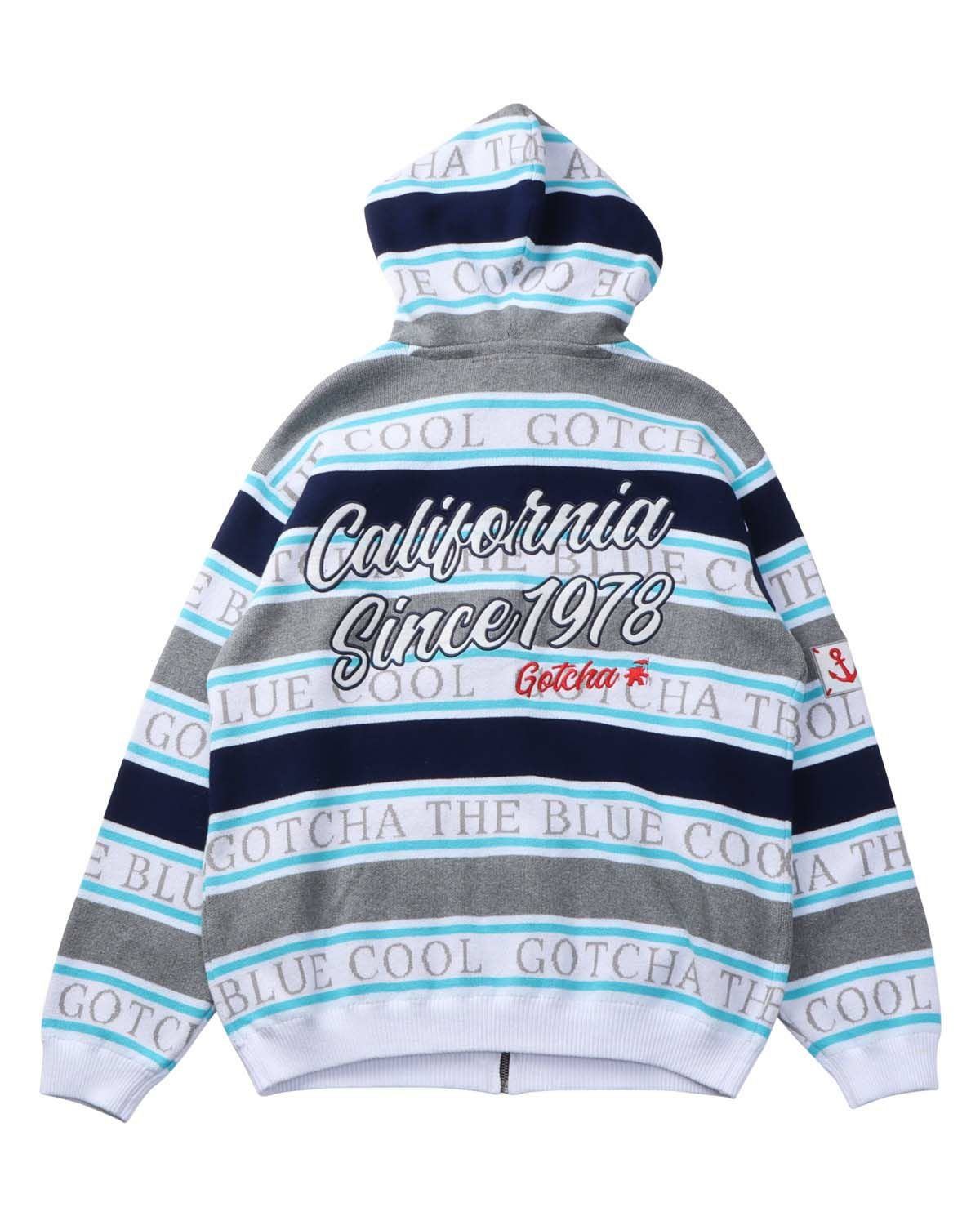 GOTCHA] ニット ボーダー フルジップ パーカー | PEET ONLINE STORE