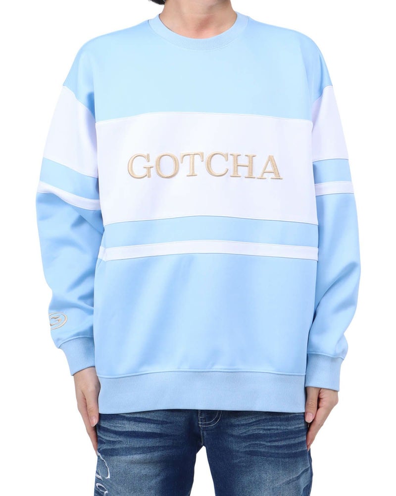 ライトブルー：173cm63kg(Lサイズ着用)