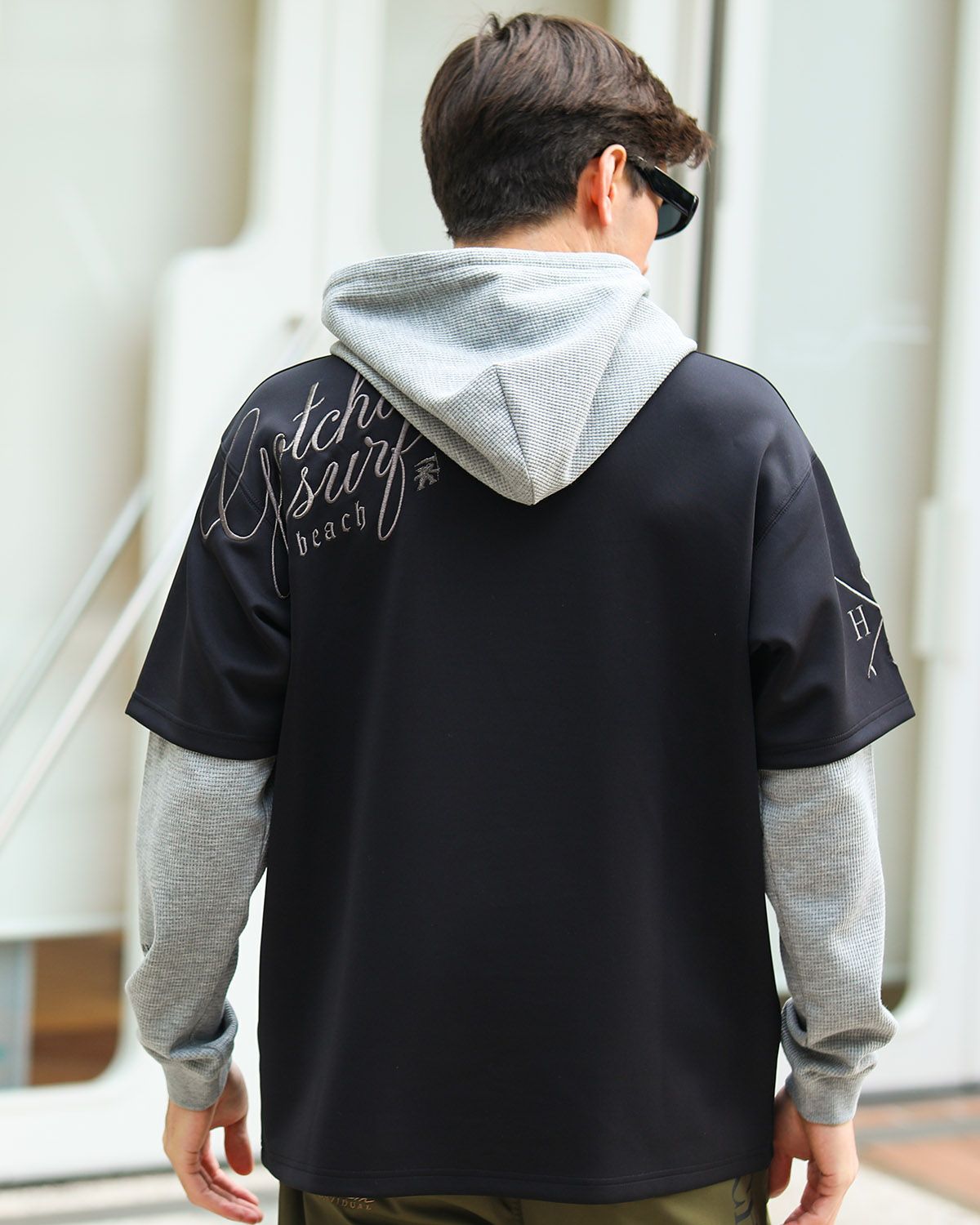 GOTCHA] ベーシック レイヤード ロンT パーカー | PEET ONLINE STORE