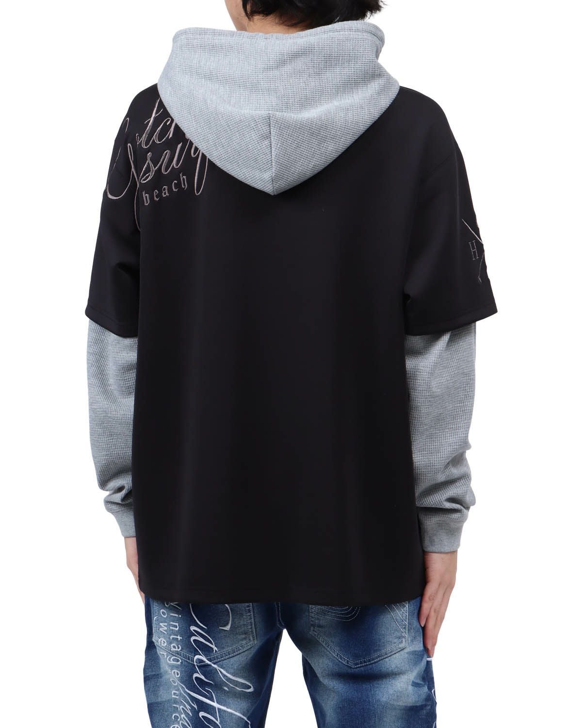 ブラック：173cm63kg(Lサイズ着用)