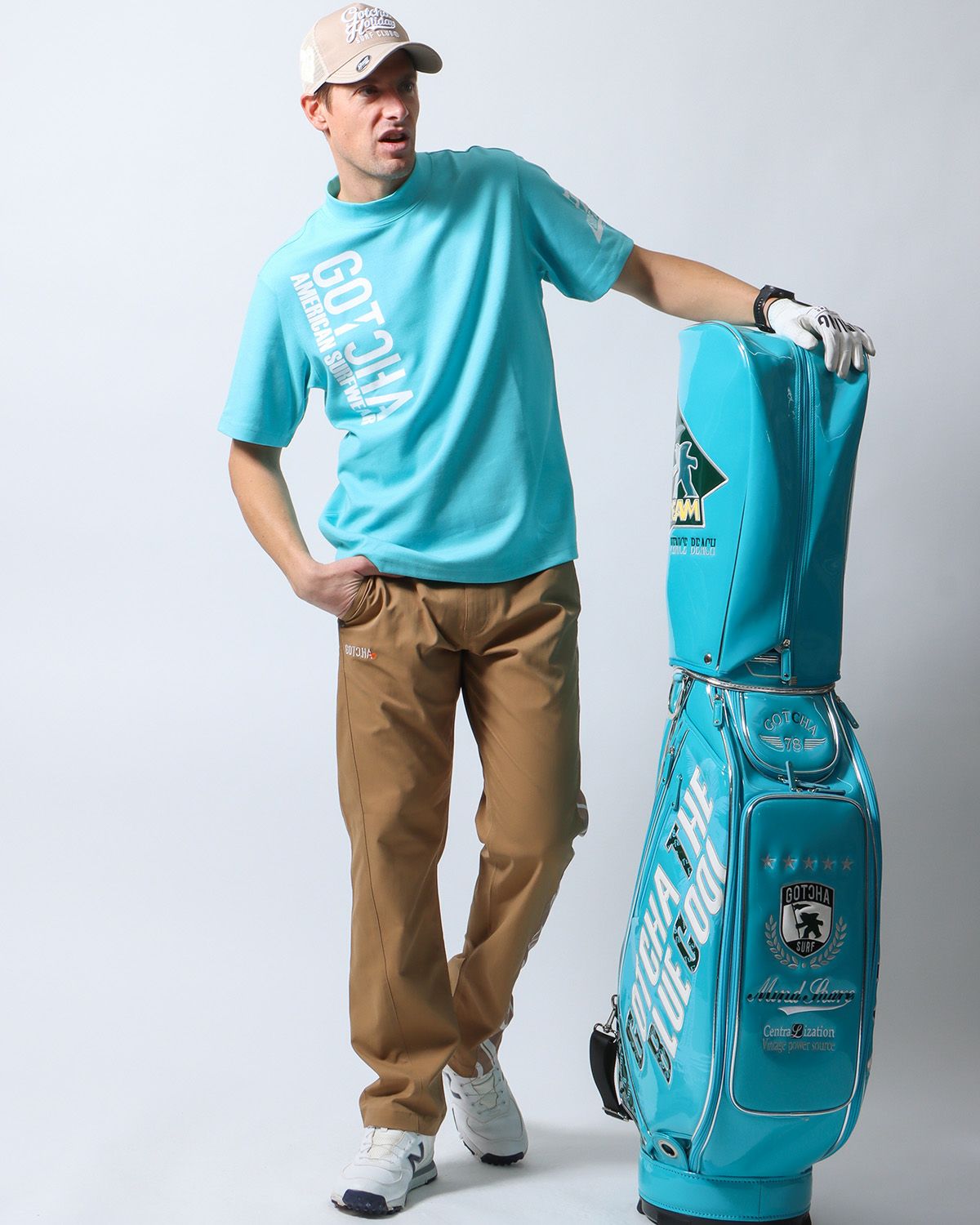 GACHA GOLF Lサイズ GOTCHA GOLF] ストレッチ 脇ロゴ パンツ | PEET ONLINE STORE
