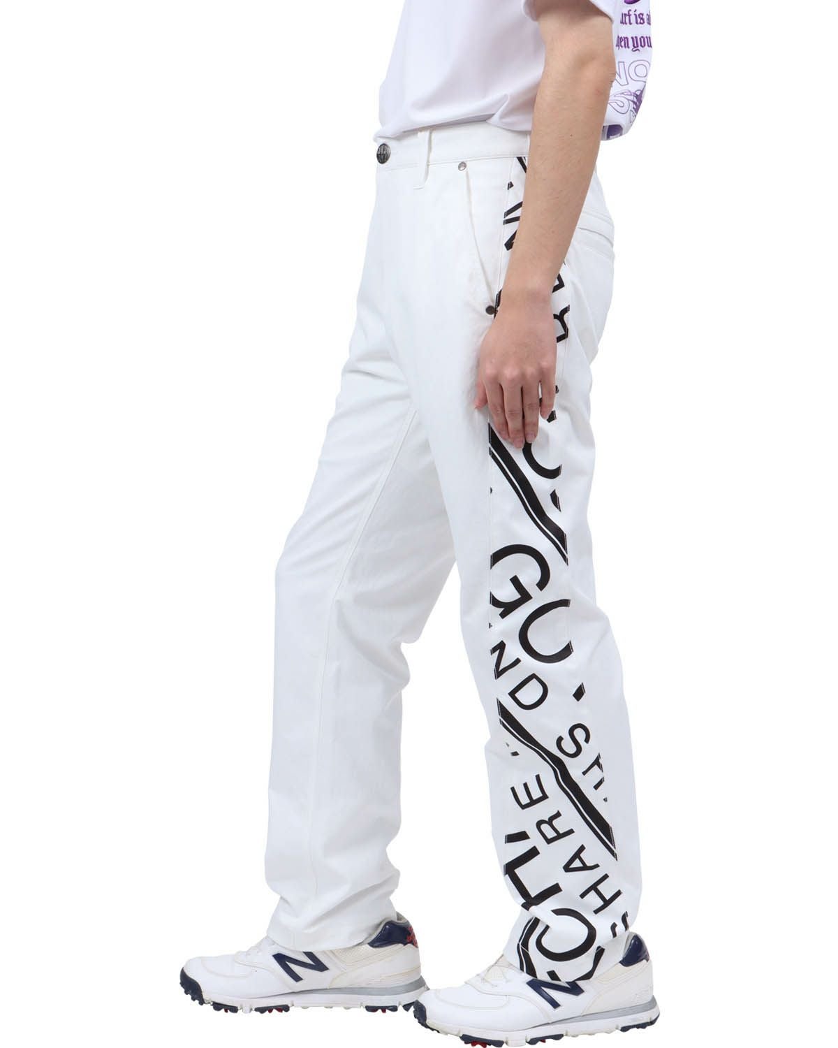 ホワイト：173cm63kg(Lサイズ着用)