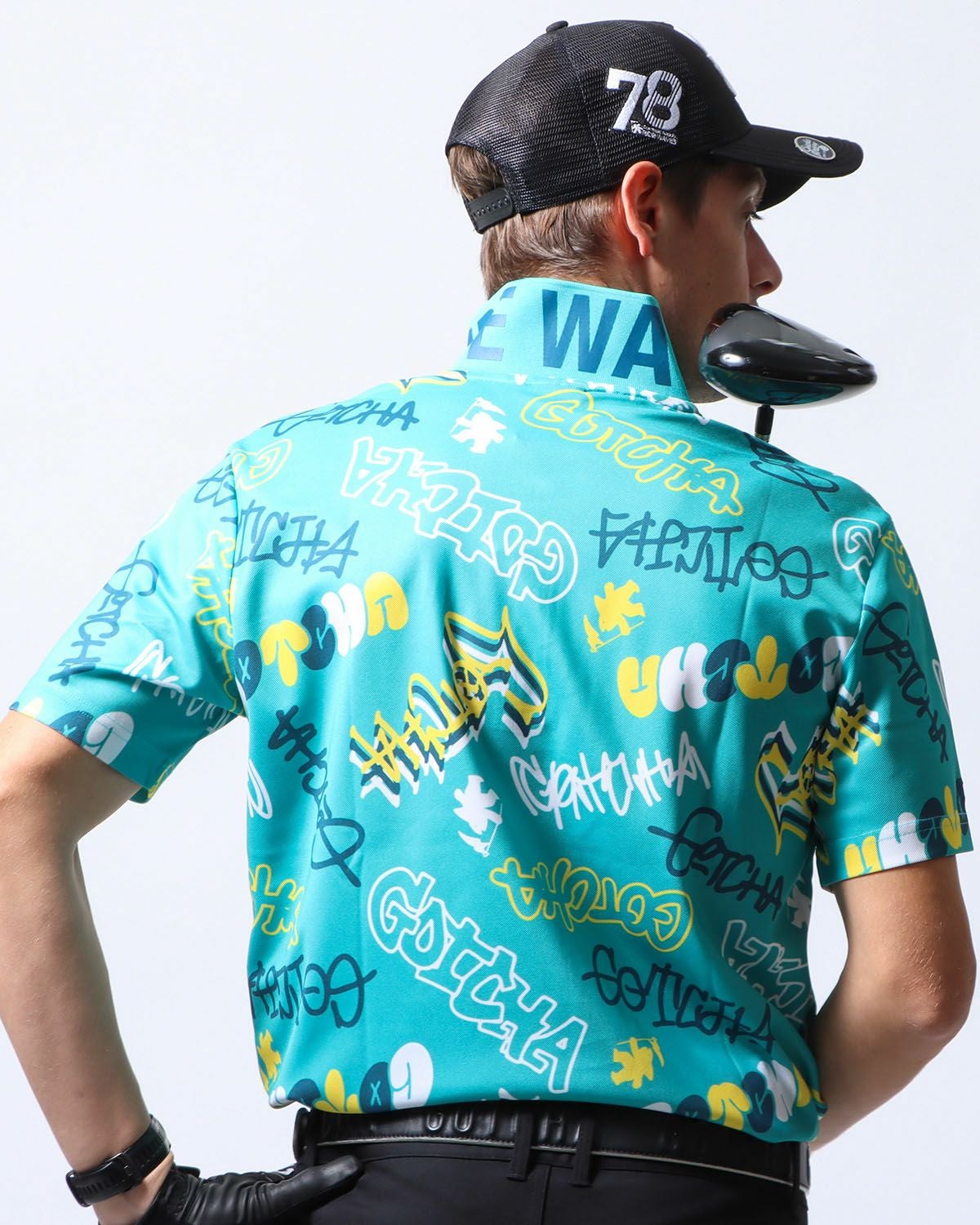 GOTCHA GOLF] ドライ UVカット グラフィティ ロゴ ポロ | PEET ONLINE