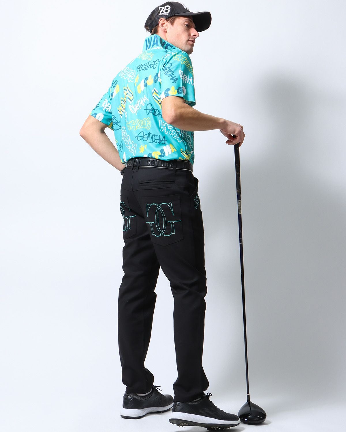 GOTCHA GOLF] ドライ UVカット グラフィティ ロゴ ポロ | PEET ONLINE