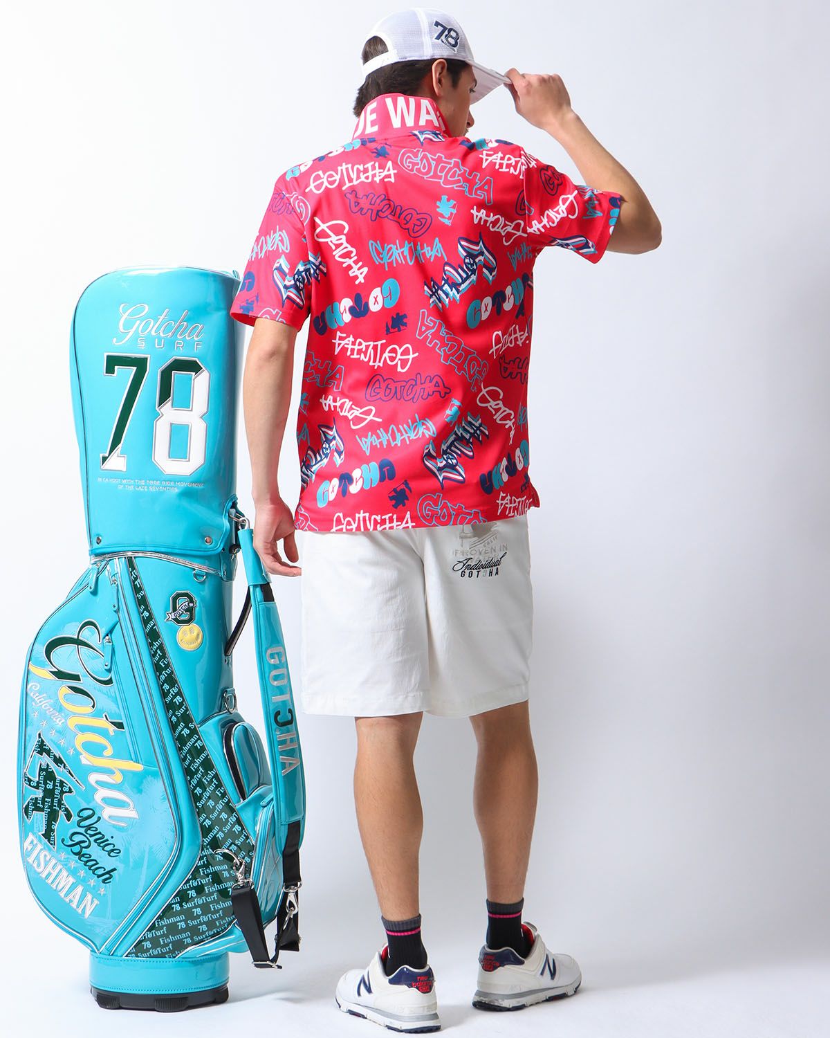 GOTCHA GOLF] ドライ UVカット グラフィティ ロゴ ポロ | PEET ONLINE