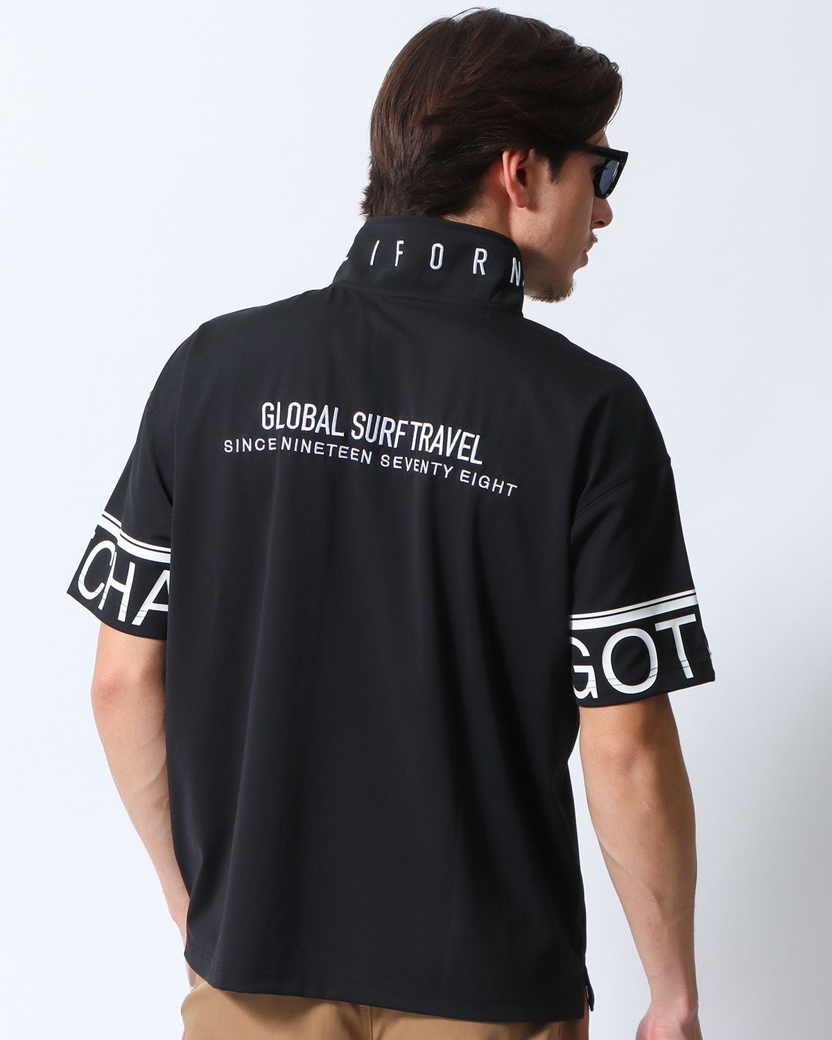 GOTCHA GOLF] デオドラント ドロップショルダー 袖ロゴ ポロ | PEET