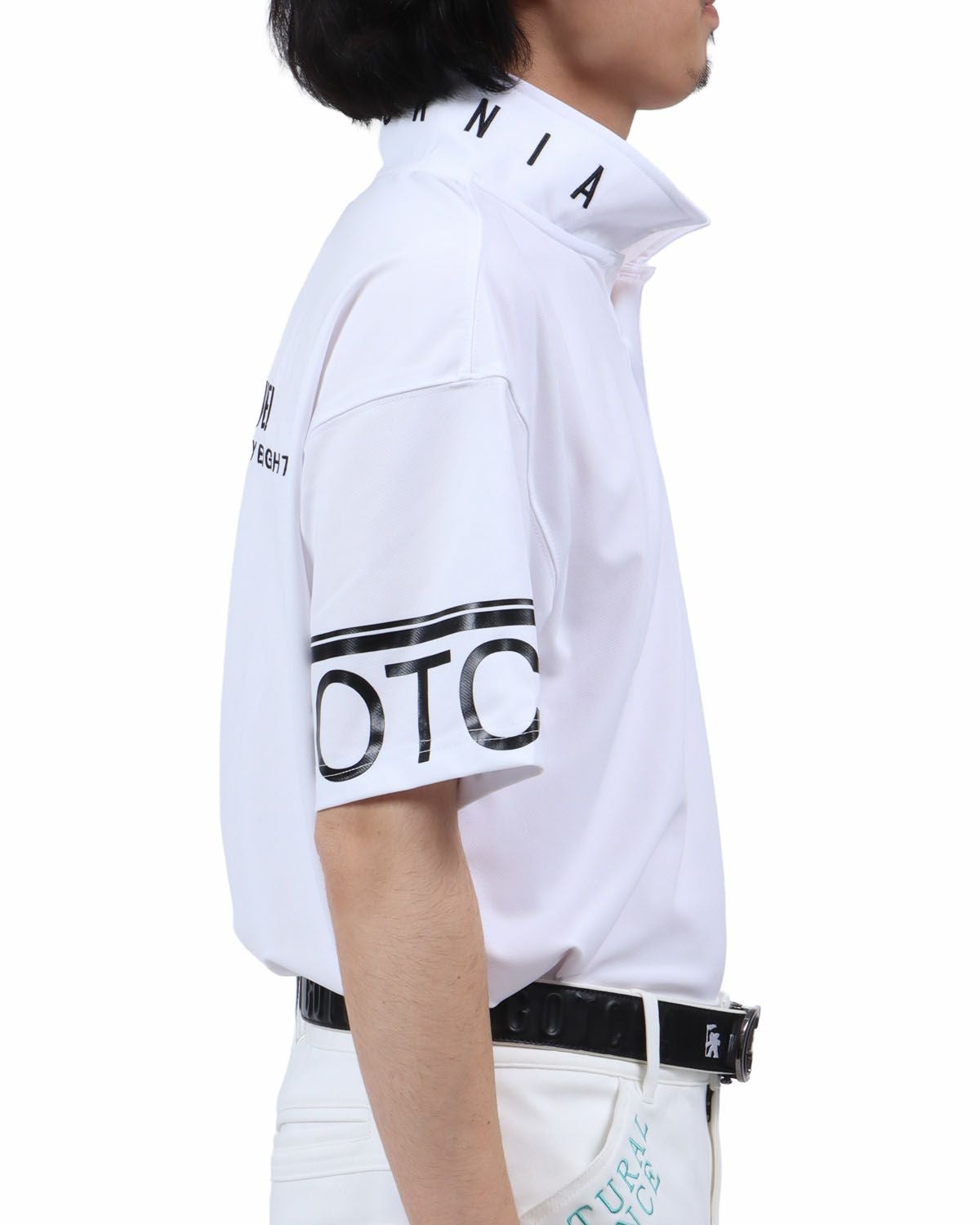 ホワイト：173cm63kg(Lサイズ着用)