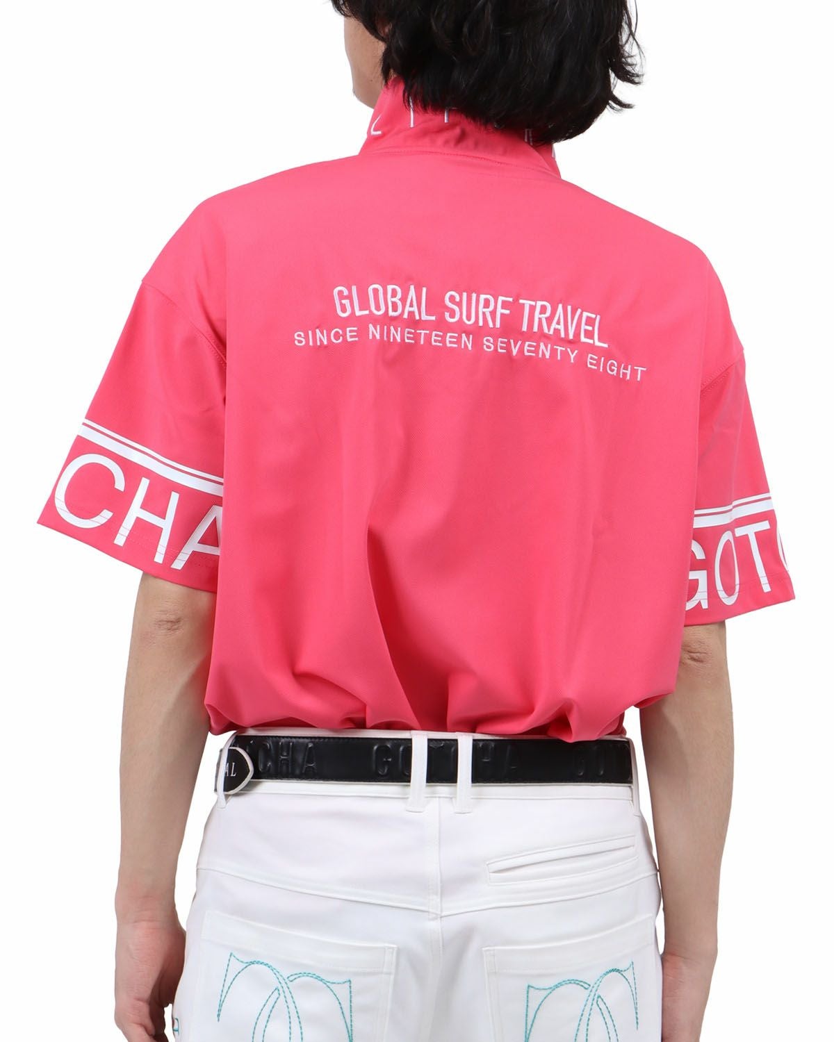 GOTCHA GOLF] デオドラント ドロップショルダー 袖ロゴ ポロ | PEET