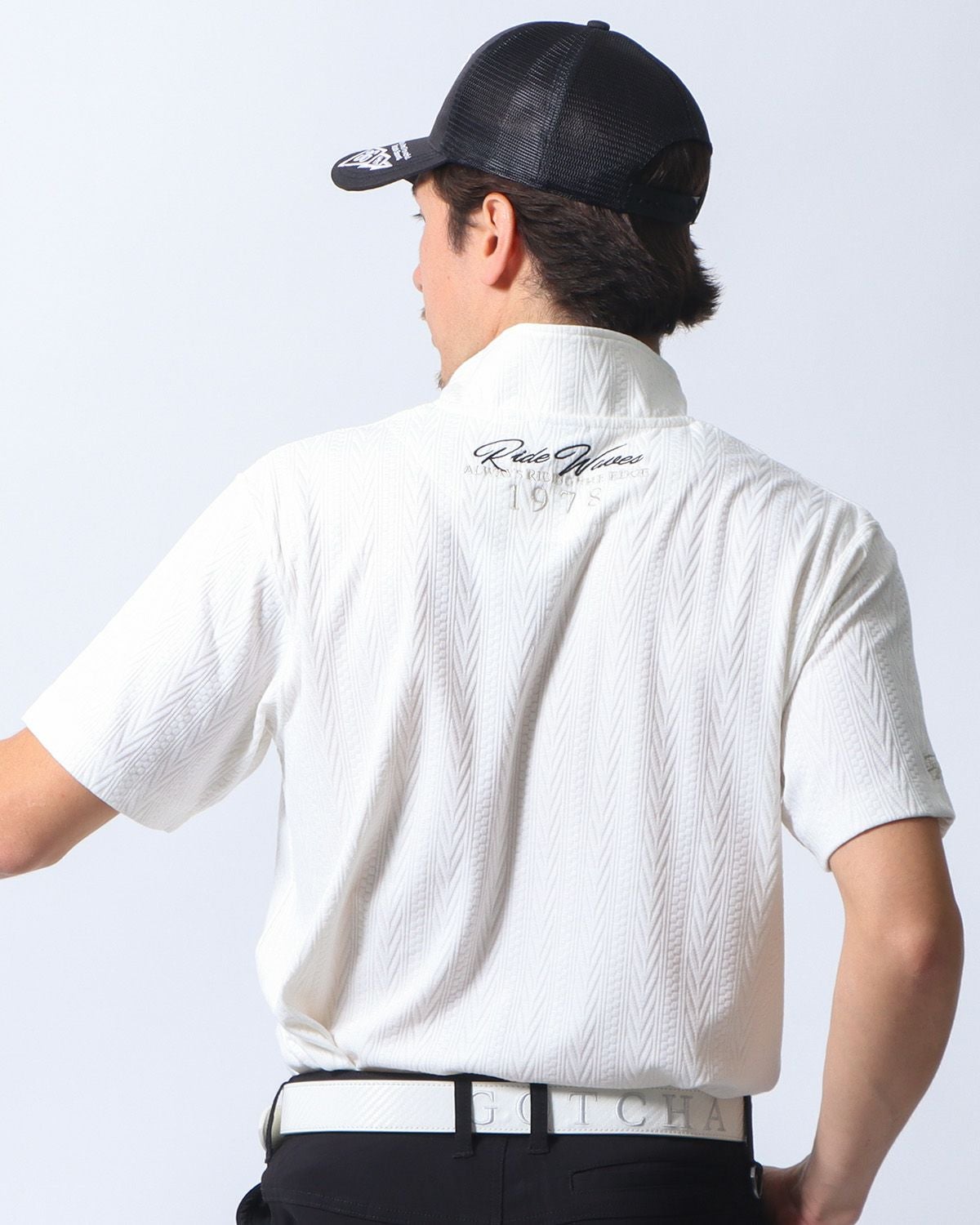 GOTCHA GOLF] 抗菌防臭 ダイヤ ブリスター ジャカード ポロ | PEET