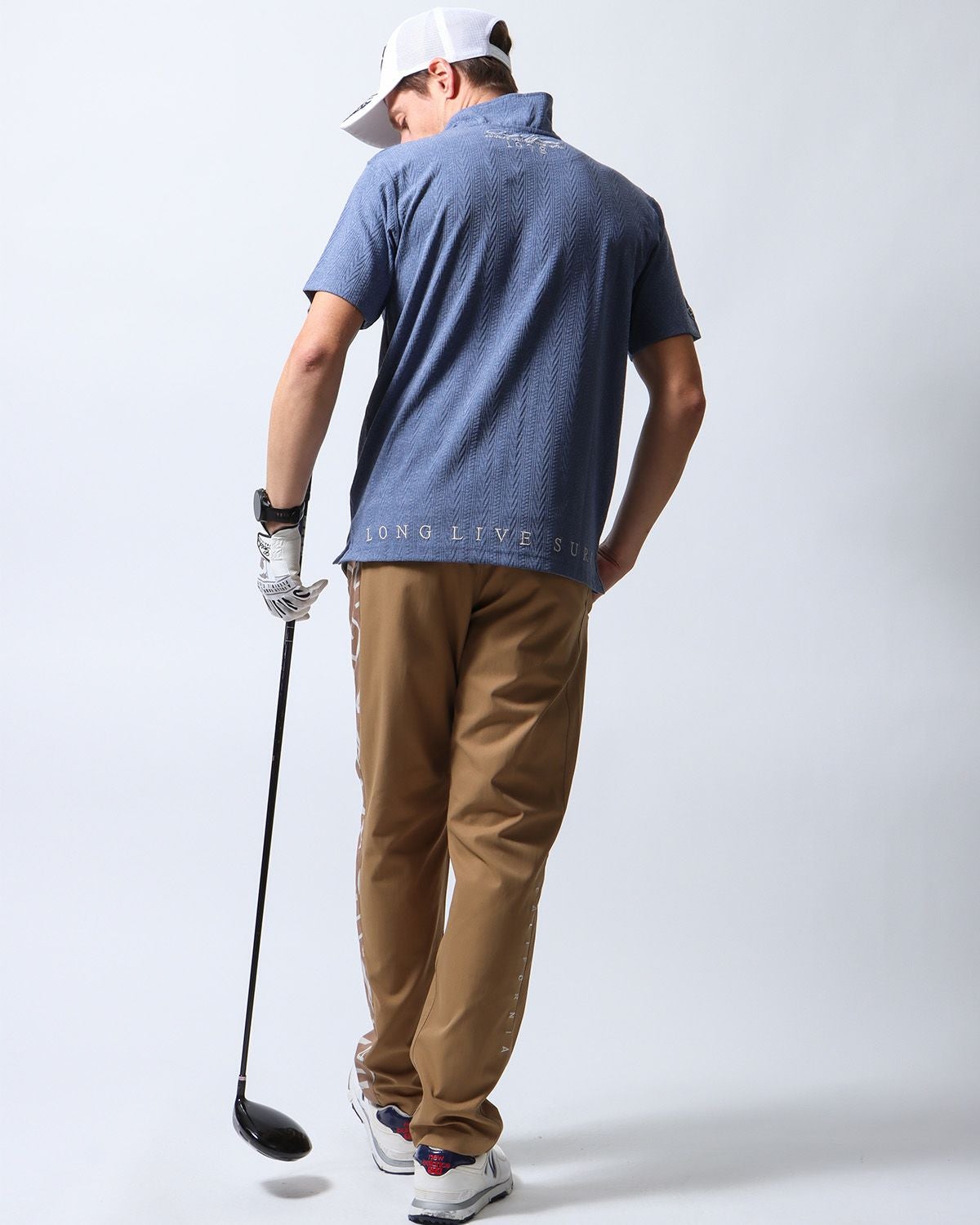 GOTCHA GOLF] 抗菌防臭 ダイヤ ブリスター ジャカード ポロ | PEET
