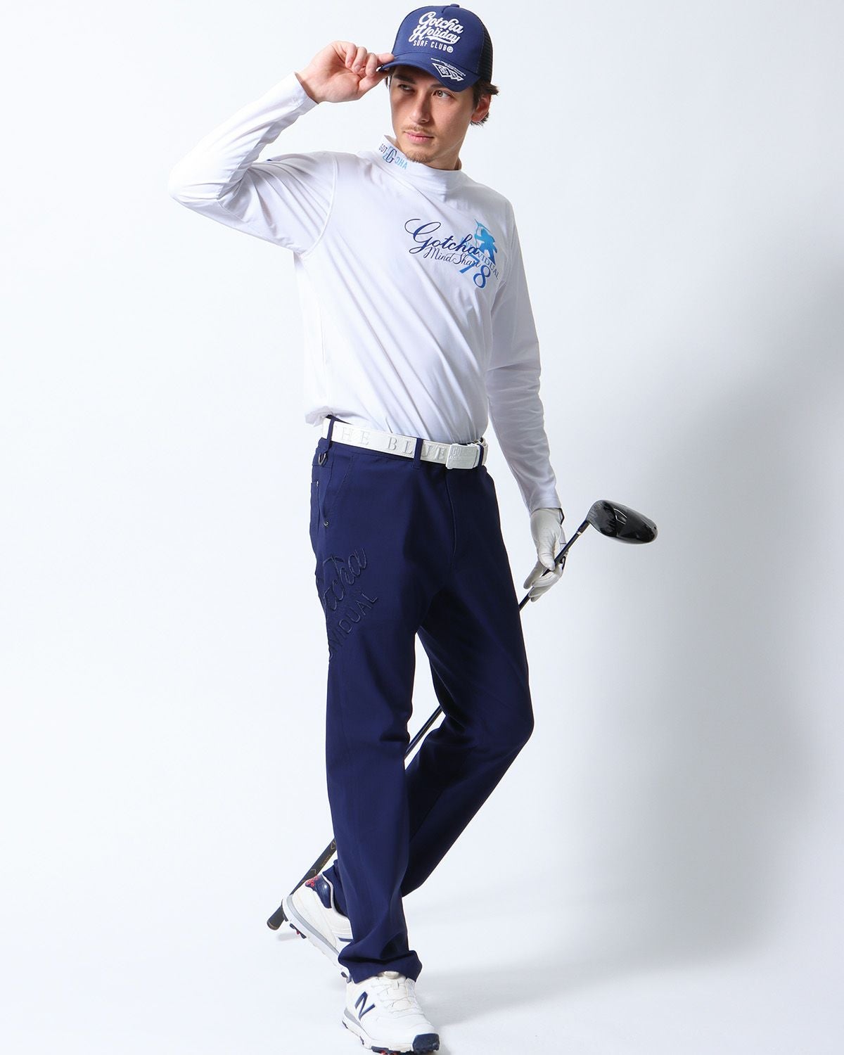 ホワイト：180cm/70kg(Lサイズ着用)