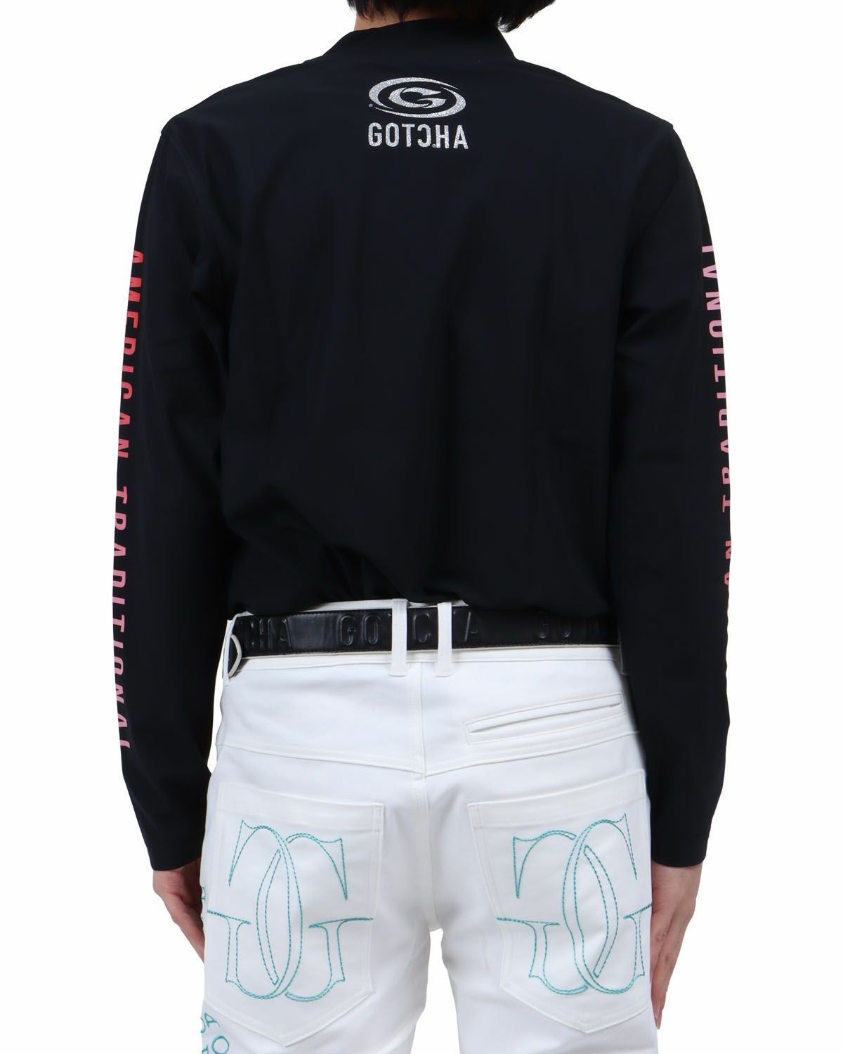 ブラック：173cm63kg(Lサイズ着用)