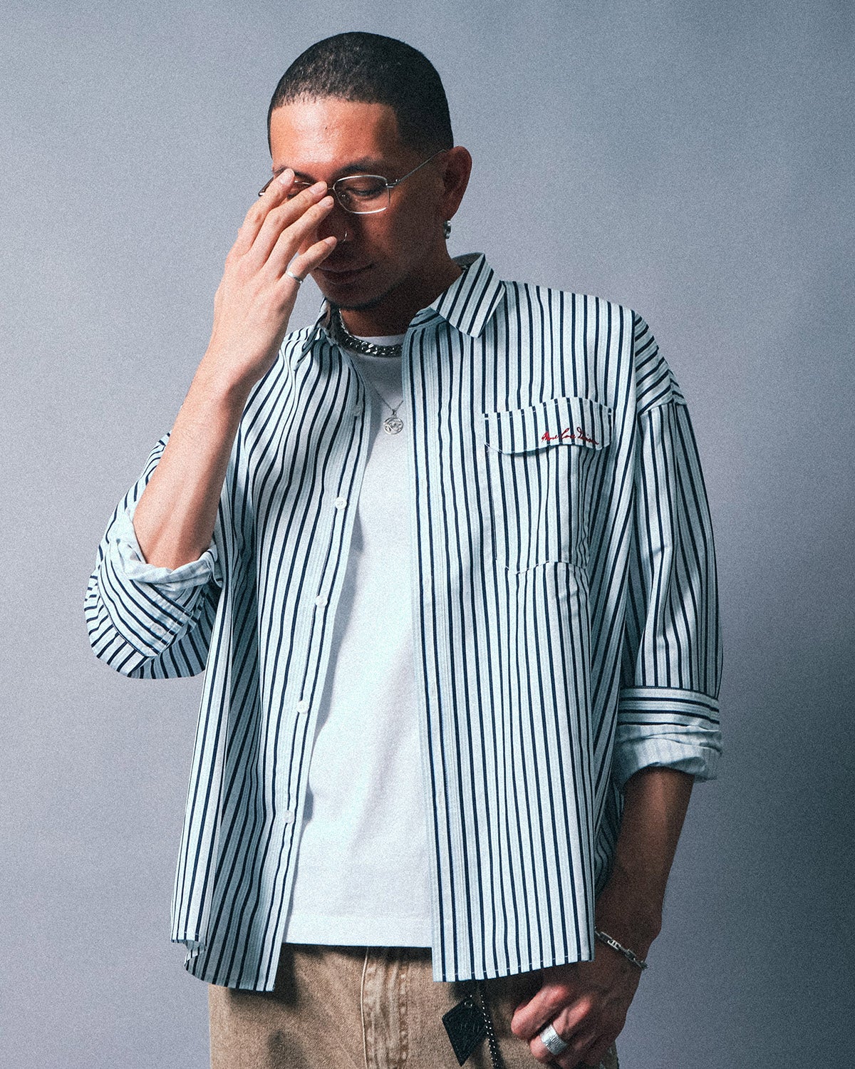 MCD] ビッグシルエット ストライプ シャツ | PEET ONLINE STORE