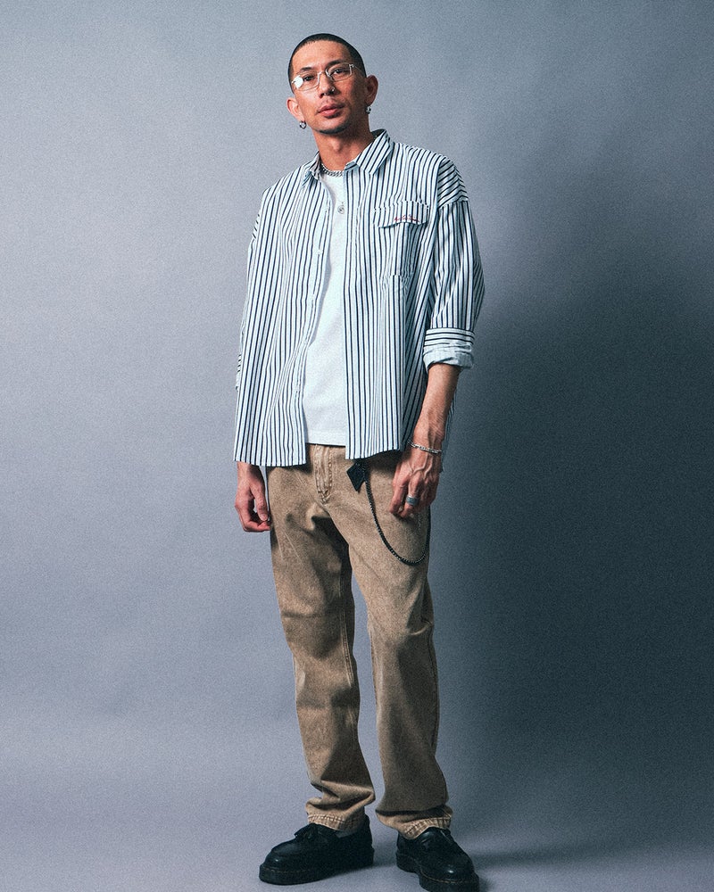 ホワイト：183cm(XLサイズ着用)