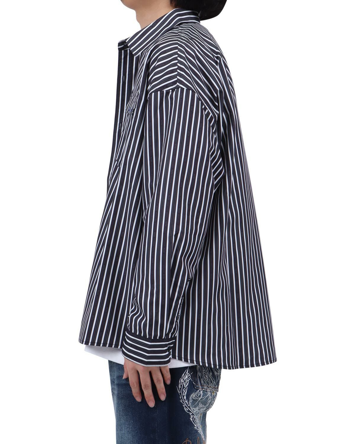 MCD] ビッグシルエット ストライプ シャツ | PEET ONLINE STORE