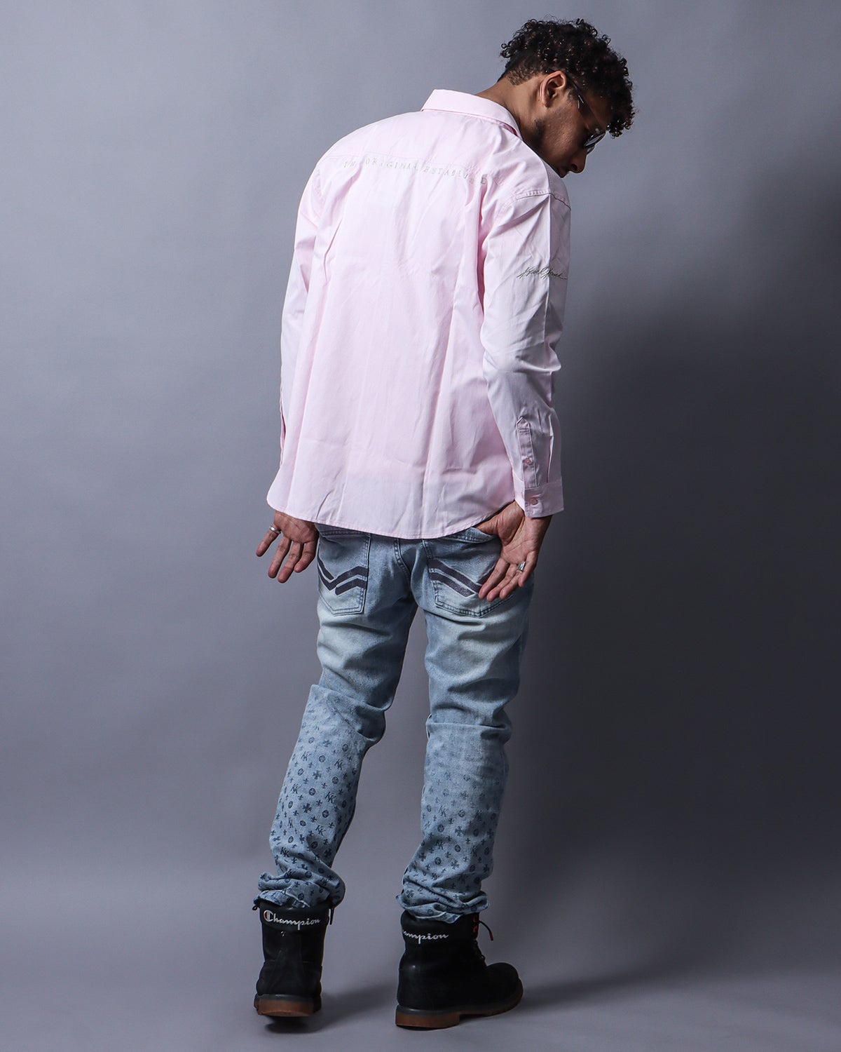 ピンク：180cm(XLサイズ着用)