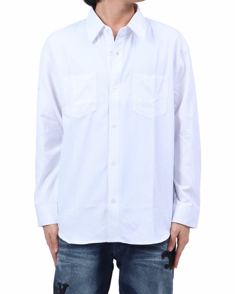 ホワイト：173cm63kg(Lサイズ着用)