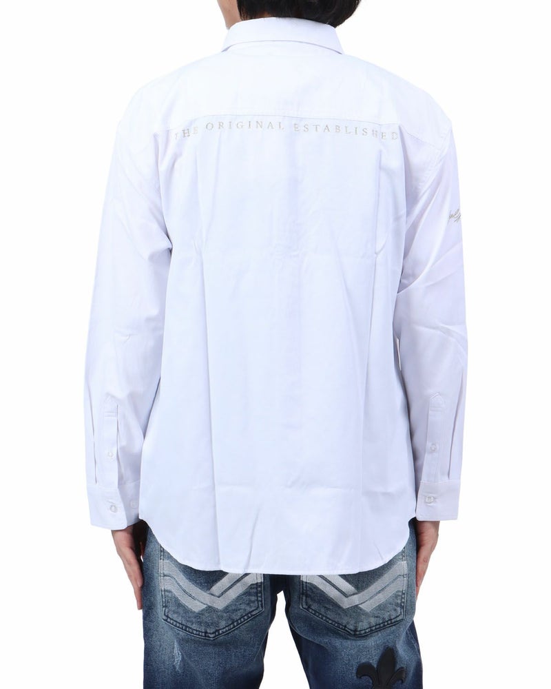 ホワイト：173cm63kg(Lサイズ着用)