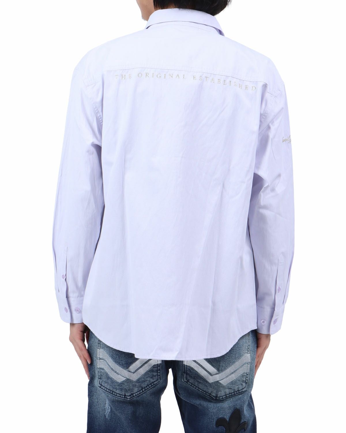 パープル：173cm63kg(Lサイズ着用)