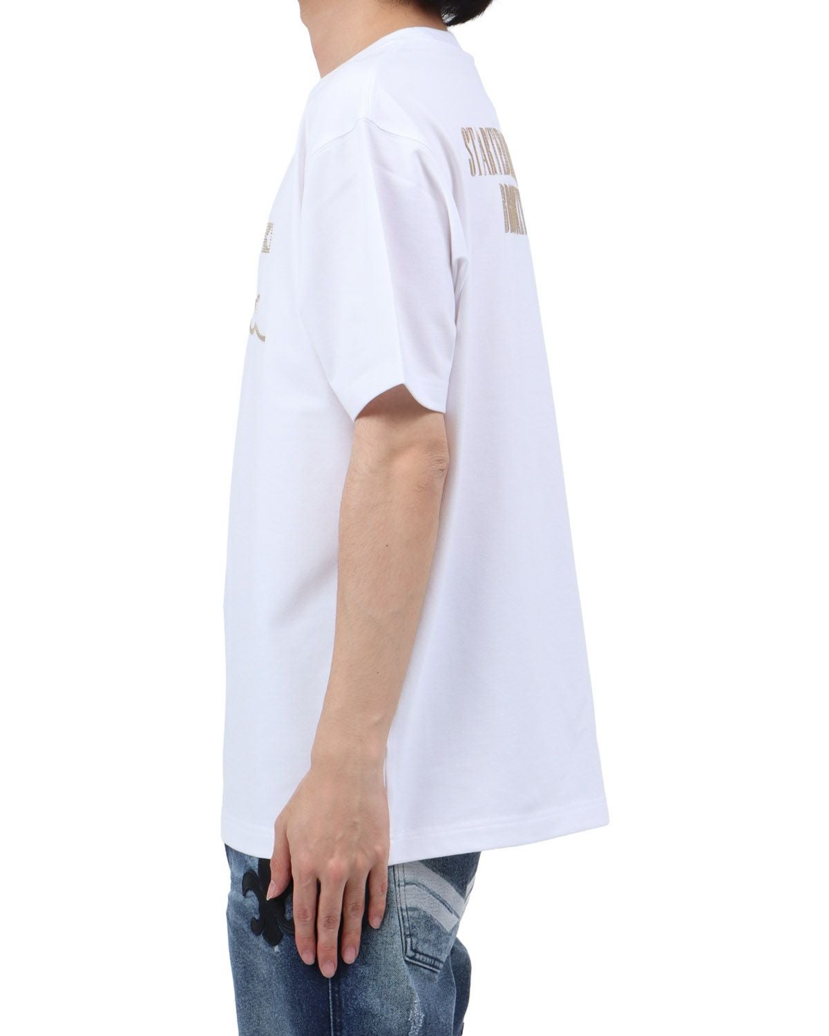 ホワイト：173cm63kg(Lサイズ着用)