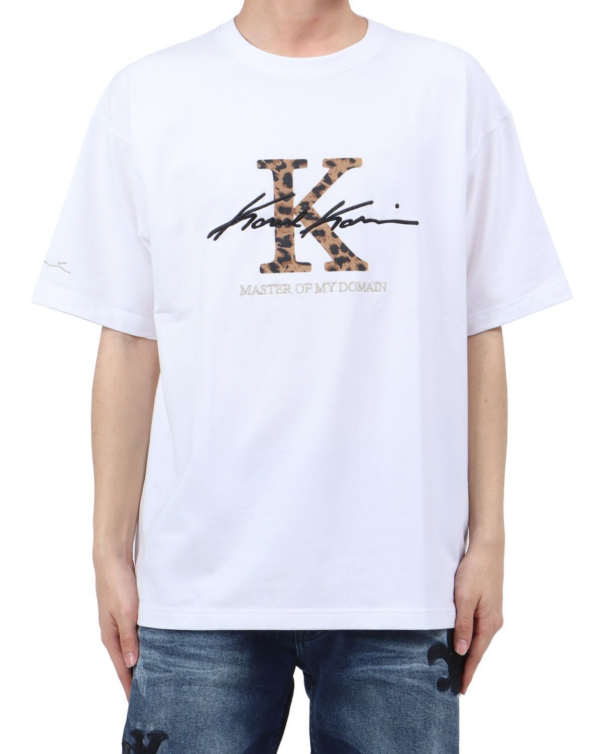 ホワイト：173cm63kg(Lサイズ着用)