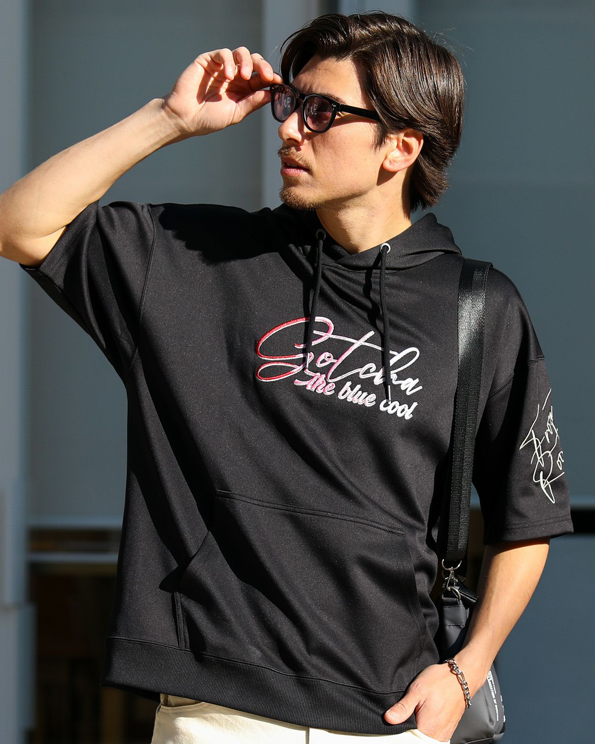 ブラック：180cm/70kg(Lサイズ着用)